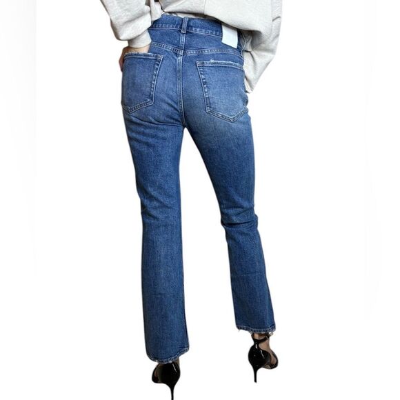 Anine Bing Lara Kick Blue Jeans Flare Size 27 - Picture 4 of 12